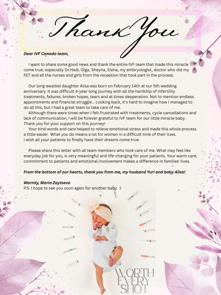 Letter of Appreciation