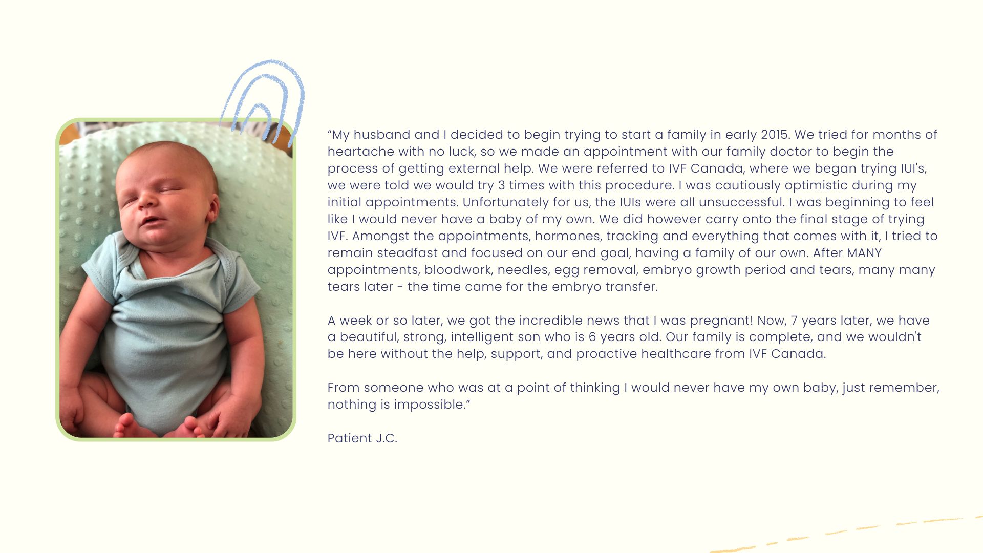 Patient Testimonials - Ontario Fertility Program