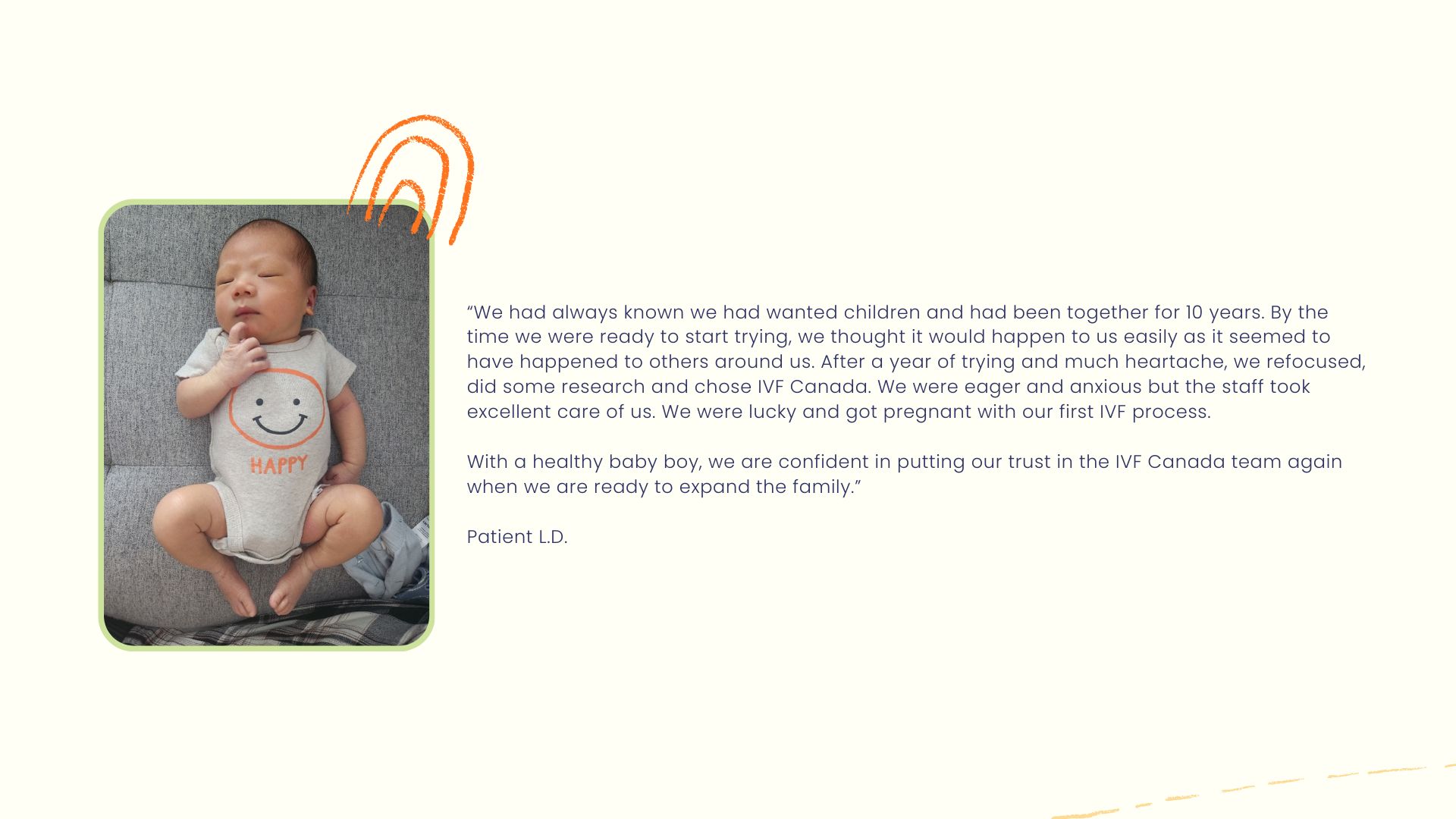Patient Testimonials - Ontario Fertility Program
